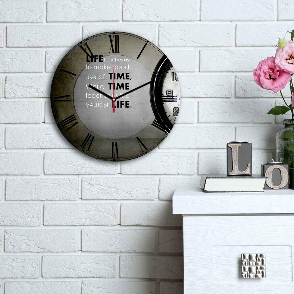 Zidni sat Wallity MDF 30cm šareni