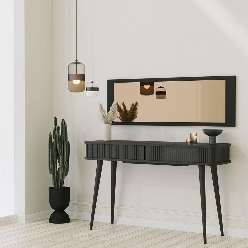 Hanah Home ogledalo Basic, 40x120cm, crno