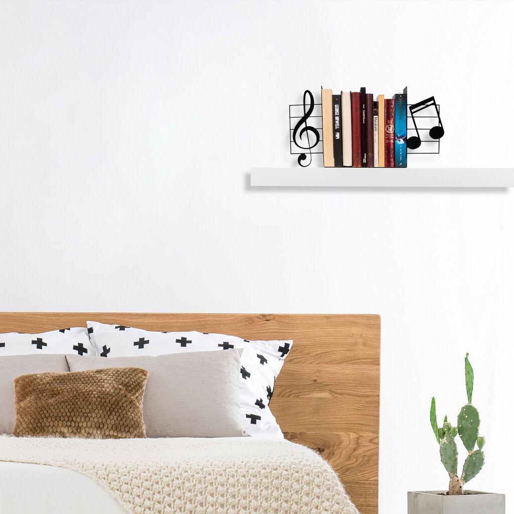 Aberto Design Kitap tutucu 18 Graničnik za knjige, Crni