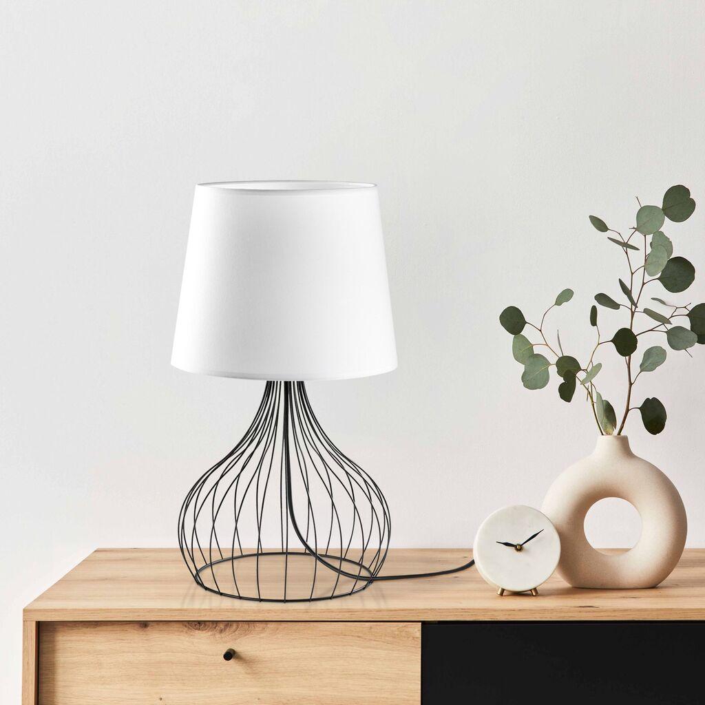 Opviq Stona lampa Telis-5394, 28x28x51 cm, IP20, Crno-bijela