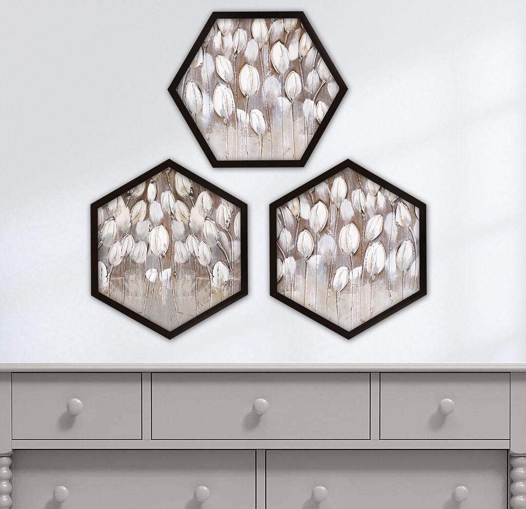 Wallity Dekorativna slika 6GEN767684, 35x35cm, 3 dijela