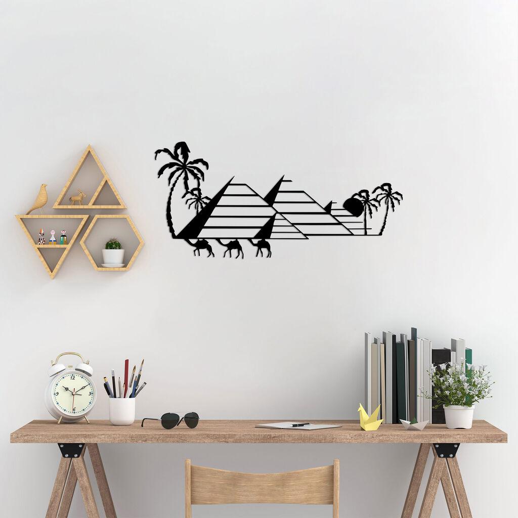 Wallity Zidna dekoracija Egipatska - 482, 33 x 70 cm, Crna
