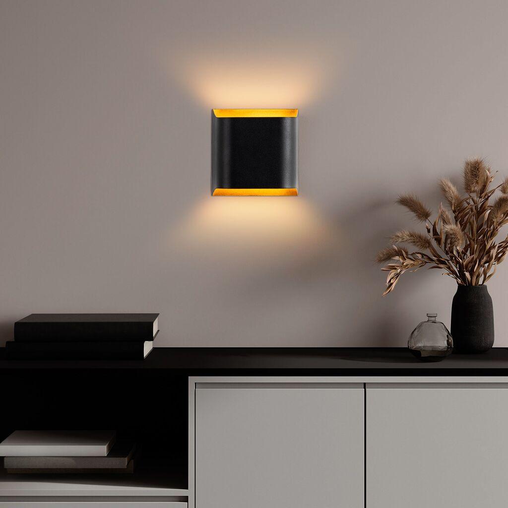 Opviq Zidna lampa Bera-15305, 15x15x11cm, IP20, Crna