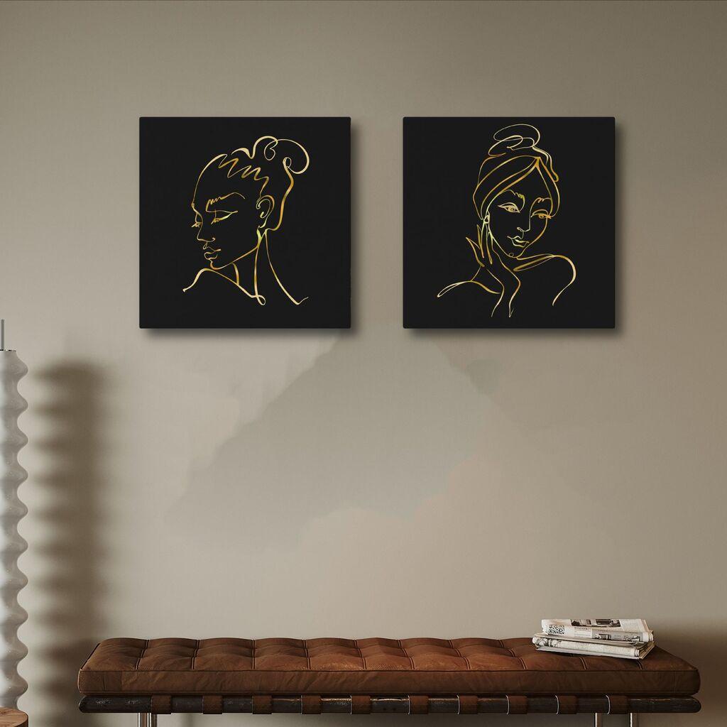 Zidna slika ASR2-CNV25-7, 40x40cm, 2 dijela