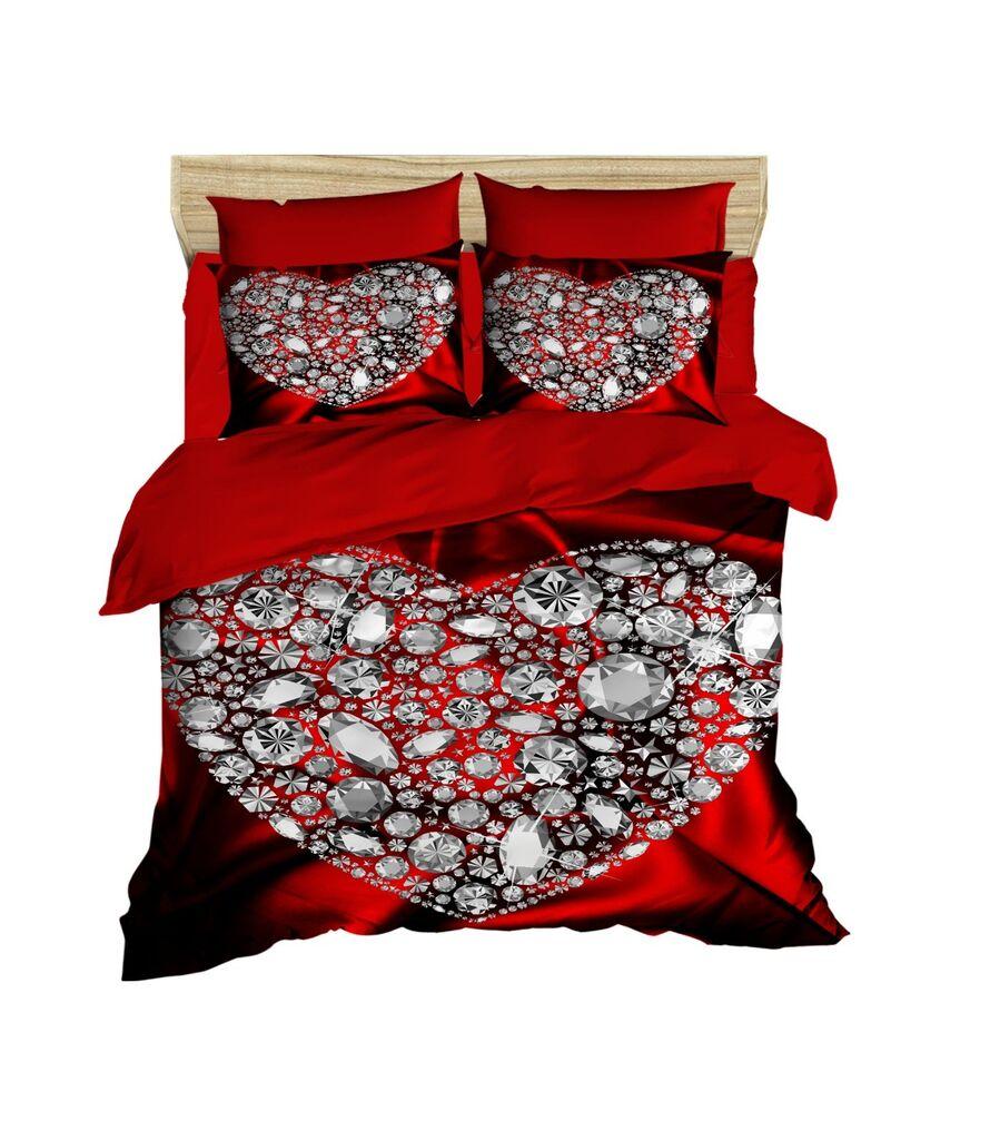 L'essentiel Maison set posteljine 174, 200x220cm, crvena