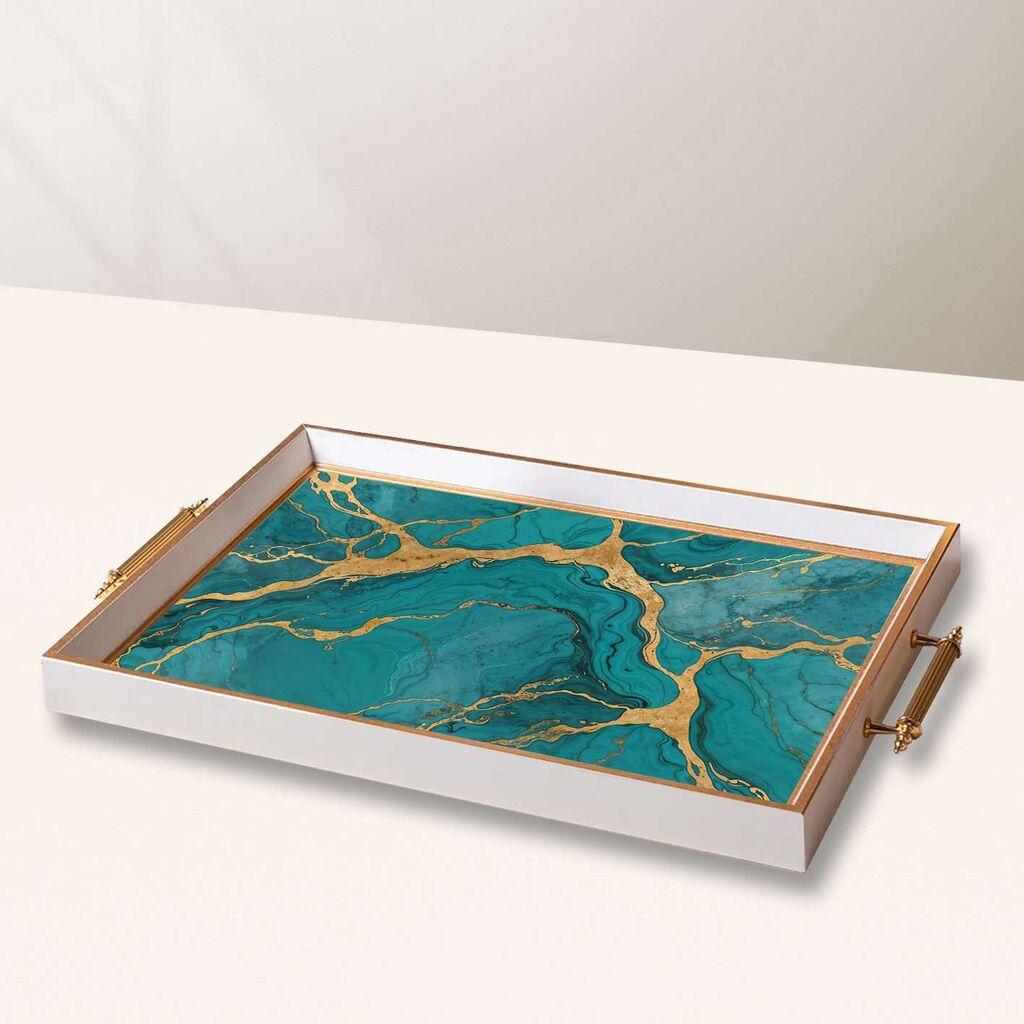 Aberto Design poslužavnik TPB10011 50 x 29 x 3,5 cm, šareni
