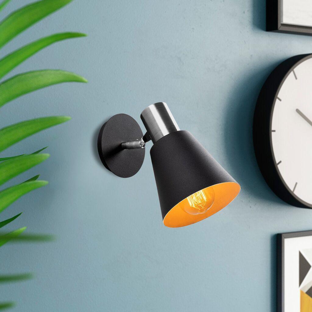 Opviq Zidna lampa E27 Grlo, Crna