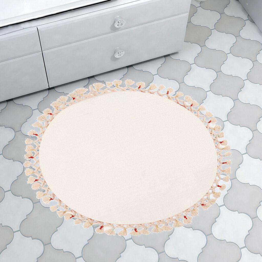 L'essentiel Maison prostirka za kupatilo 1633, 120x120 cm, bijela