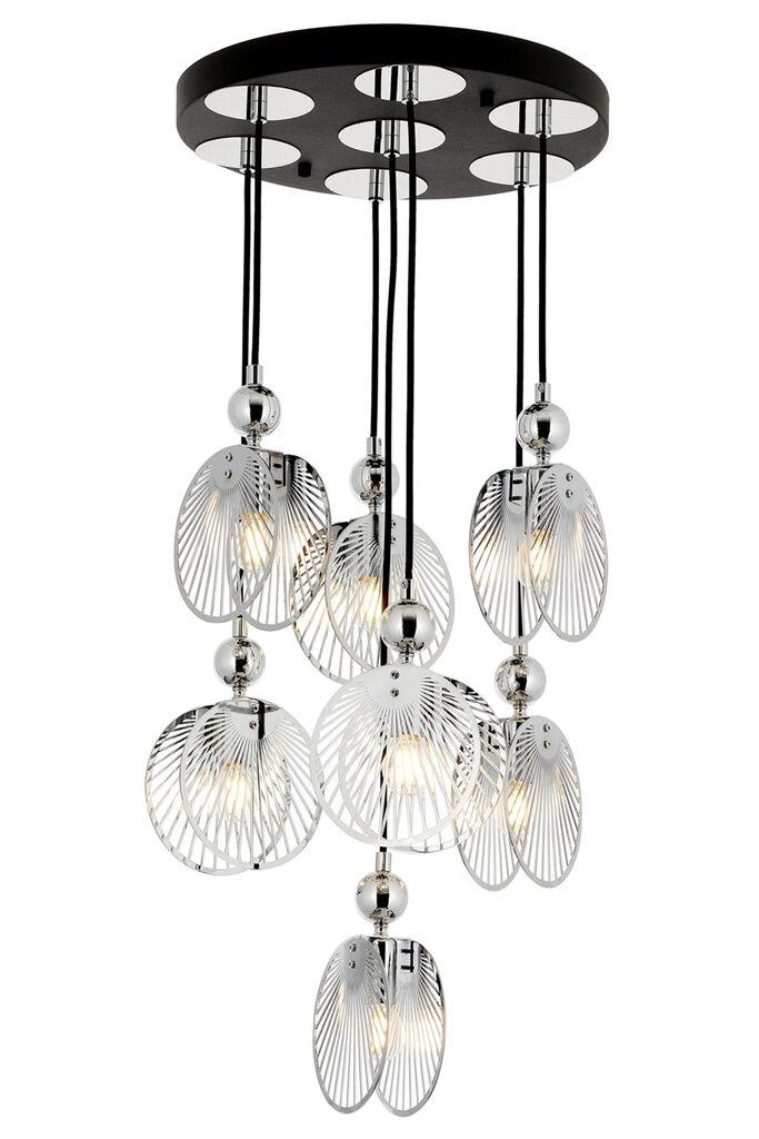 Opviq Luster Av-4317-7Kt, 95 cm, Crno-srebrna boja