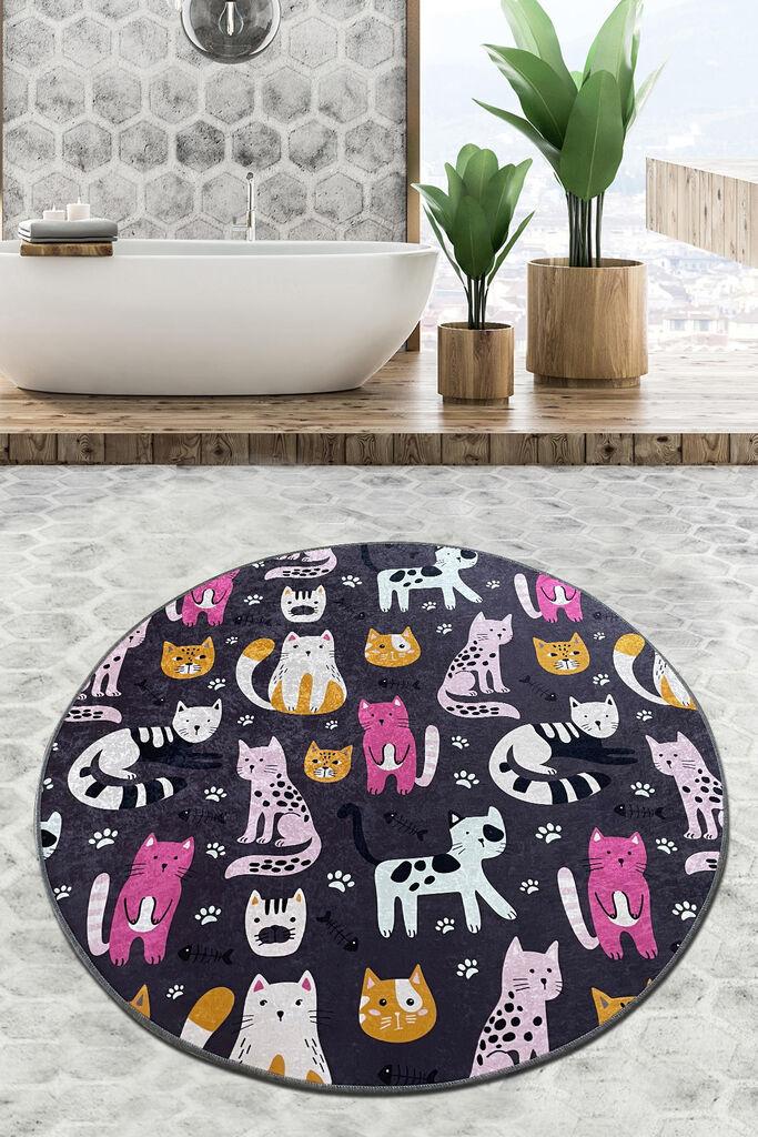 L'essentiel Maison Kupaonski tepih Park Cat, 100cm, šareni