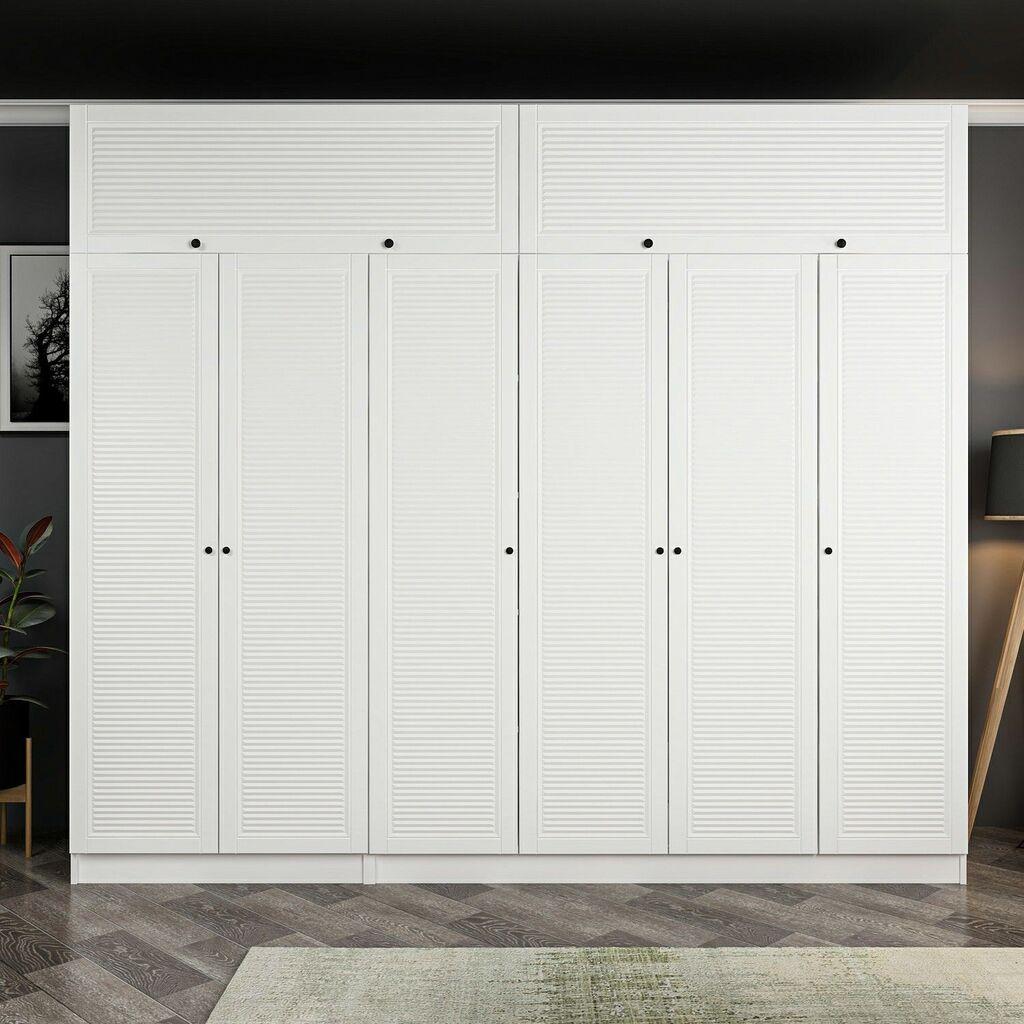 Hanah Home Ormar Kale-8403, 270x190x52 cm, Bijela