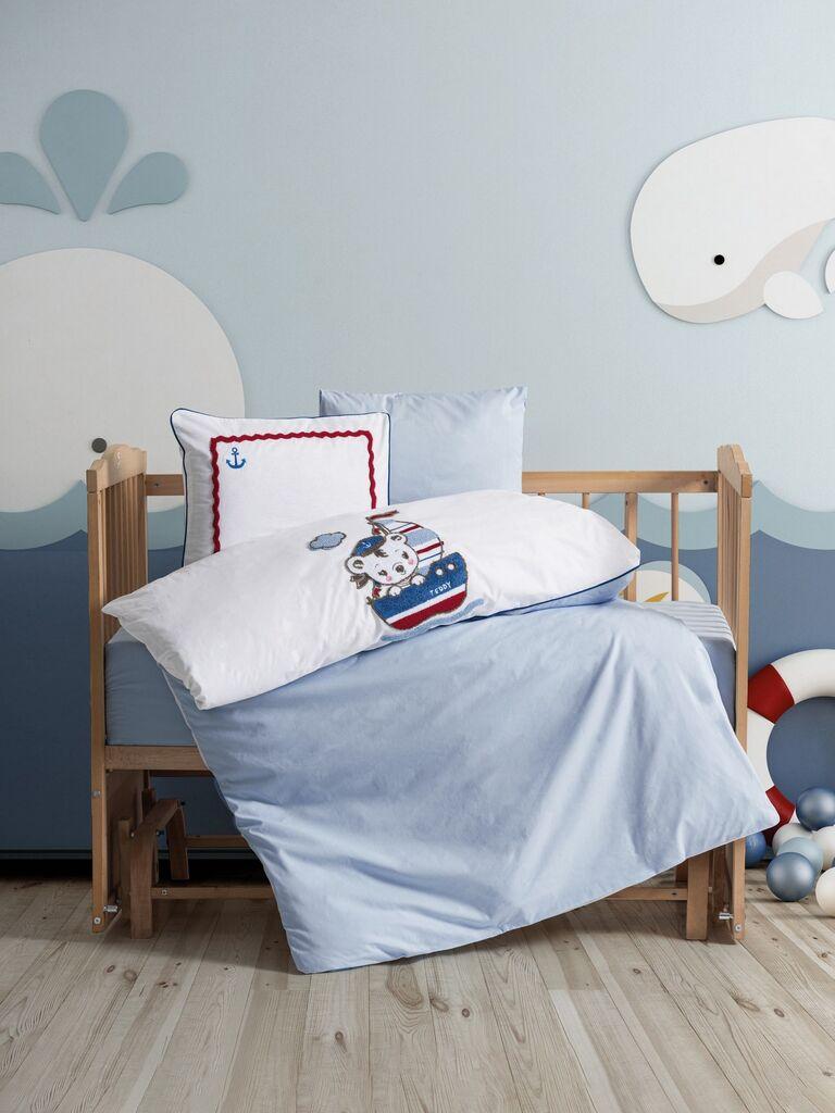 L'essentiel Maison Baby posteljina Miniyo, 100x150cm, plava