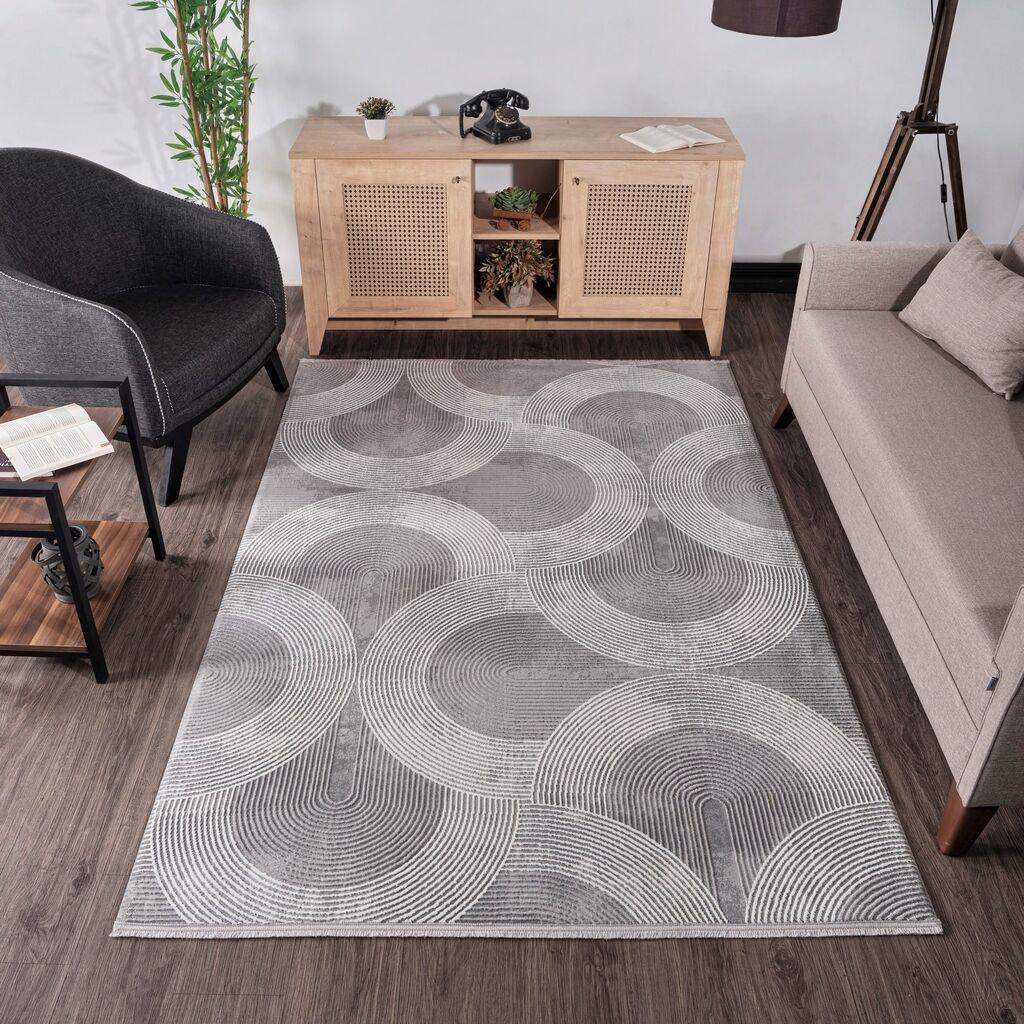 Conceptum Hypnose Tepih Leo 2961, 100x300 cm, Sivi
