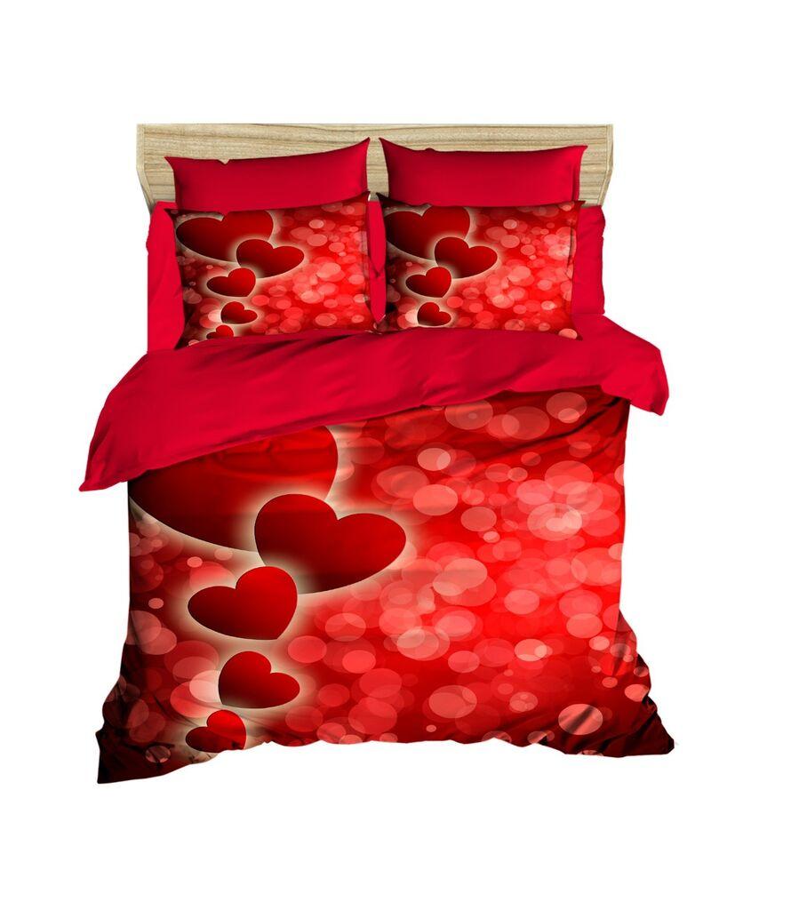 L'essentiel Maison set posteljine 182, 160x220cm, crvena