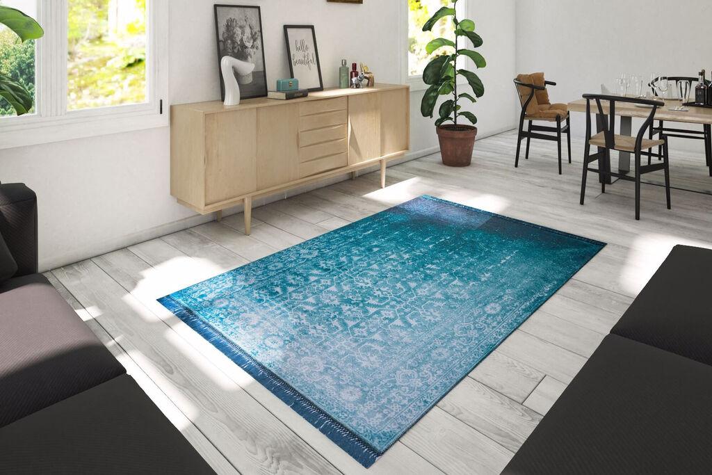 Conceptum Hypnose tepih Fusion Chenille 136, 75x230cm, tirkizna