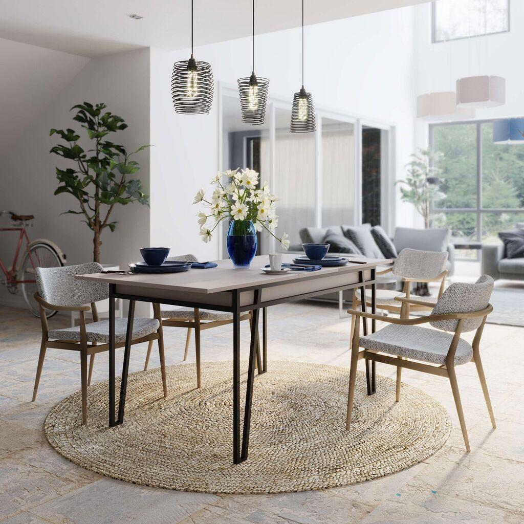 Hanah Home Trpezarijski sto na razvlačenje Pal, 132-170 cm, Smeđi