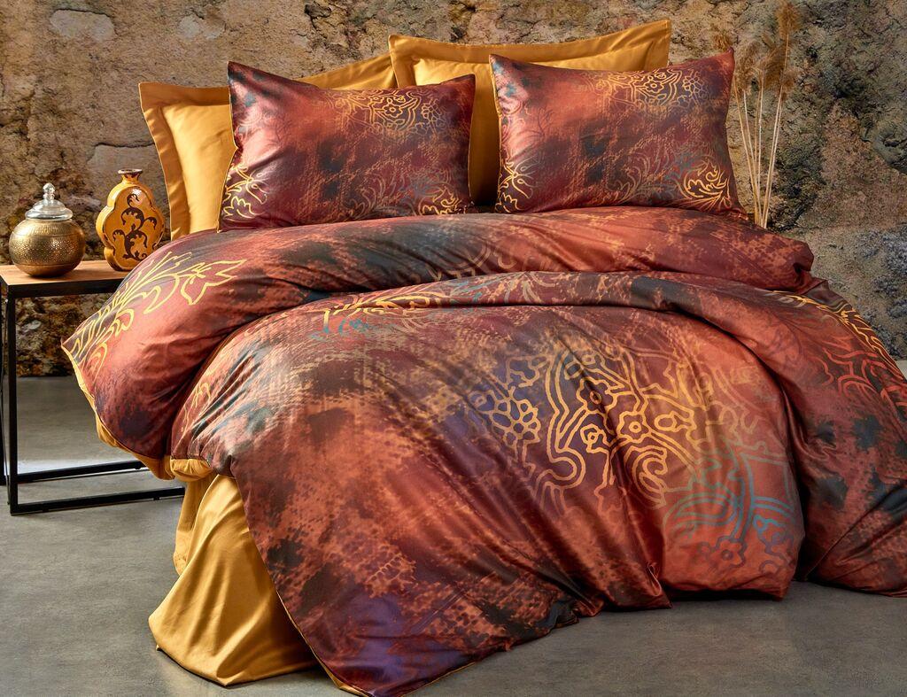 L'essentiel Maison set posteljine Rue, 160x220cm, Bordeaux