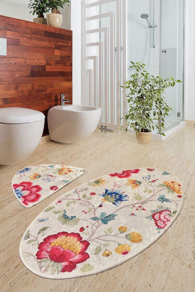 L'essentiel Maison Kupaonski tepih Arya Oval, 2 komada, šareni
