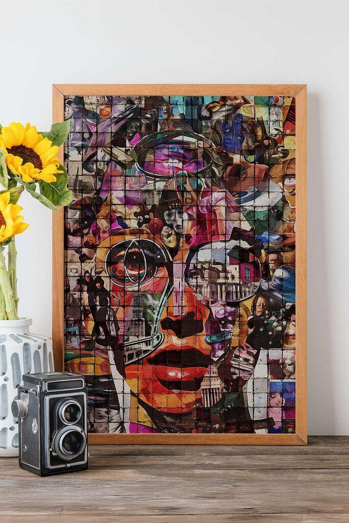 Uokvirena slika Wallity Popmosaic18, 33x48 cm