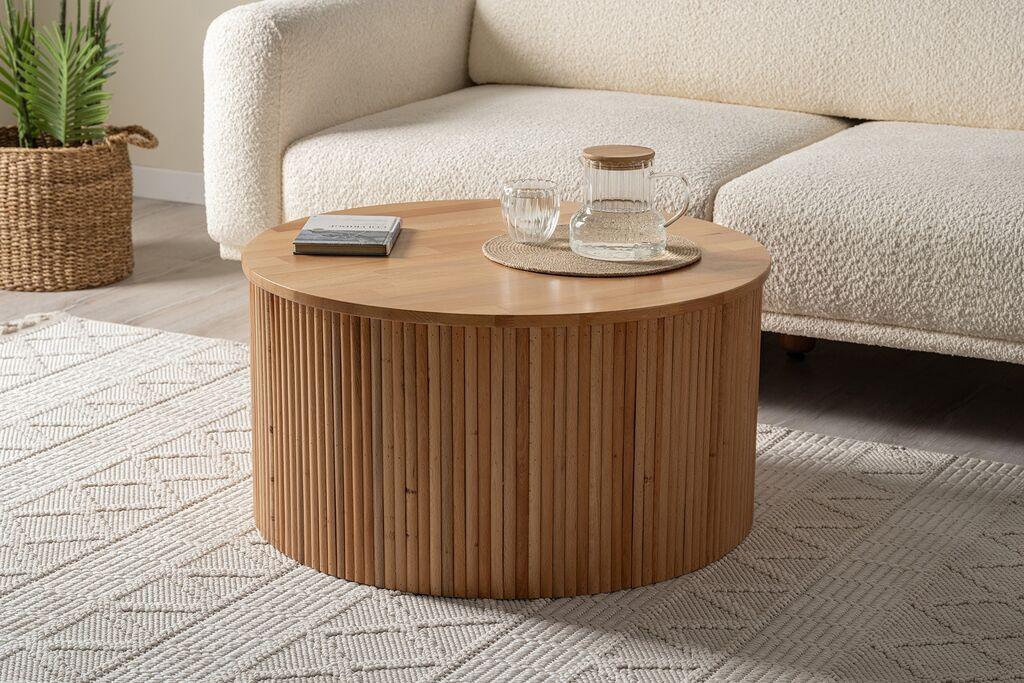 Hanah Home Club sto Lugias, 80x43x80 cm, Boje pijeska
