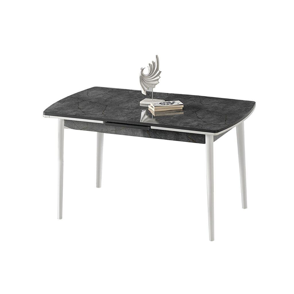 Hanah Home Razvlačivi trpezarijski sto Tuscany, 132-170 cm, Antracit