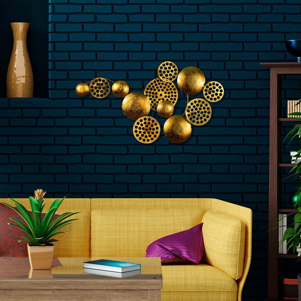 Wallity Zidna dekoracija Aurora 4, 45x82 cm, 1,5 mm, zlatne boje