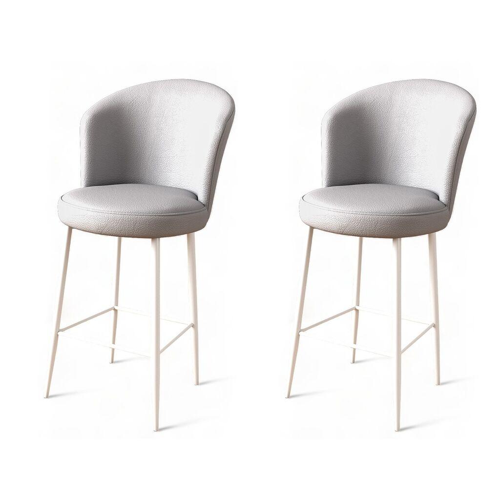 Hanah Home Set barskih stolica Uras, 2 dijela, sivo-bijela