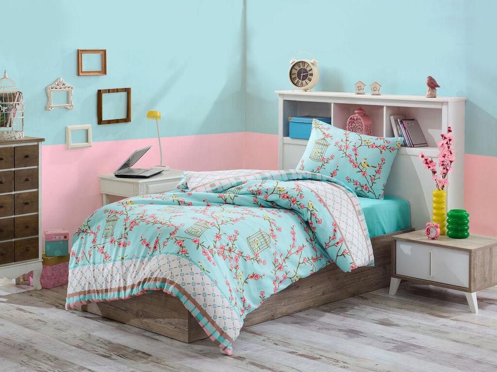 L'essentiel Maison set posteljine Kavez za ptice, 160x220cm, tirkizna