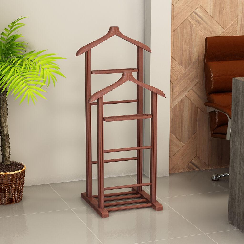 Hanah Home Beta stalak za garderobu, 33,5x120x46 cm, Orah
