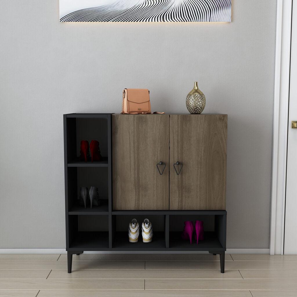 Hanah Kućna konzola Platinum, 100x100x35 cm, Crni orah