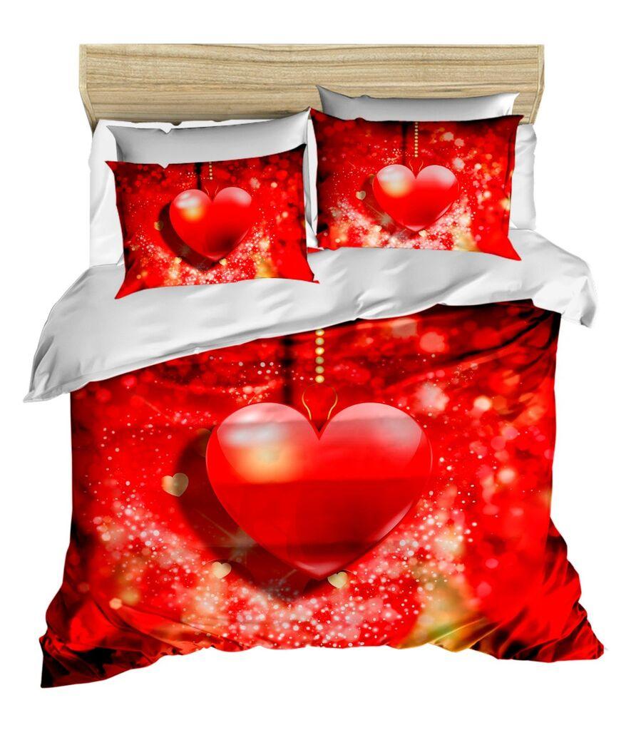 L'essentiel Maison set posteljine 159, 160x220cm, crvena i bijela