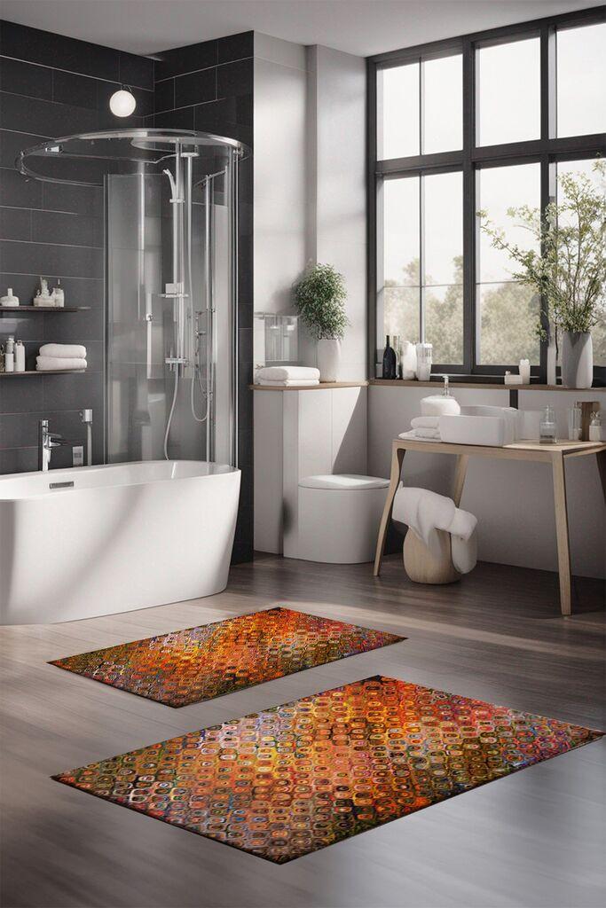 L'essentiel Maison Set prostirki za kupatilo CT-5010, 2 komada, šarene