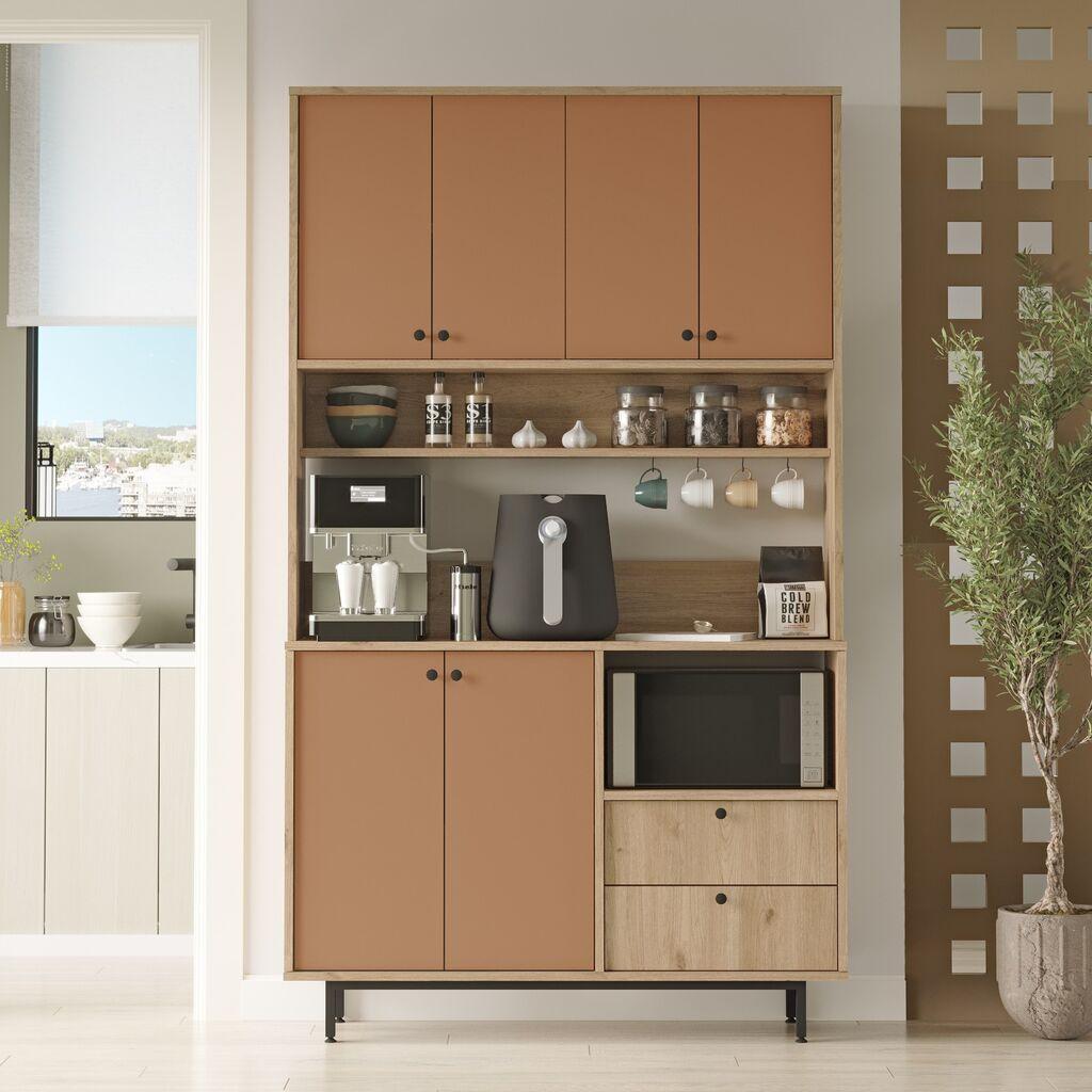 Hanah Home Komoda RE7-SK, 120x205x35,5 cm, Smeđa