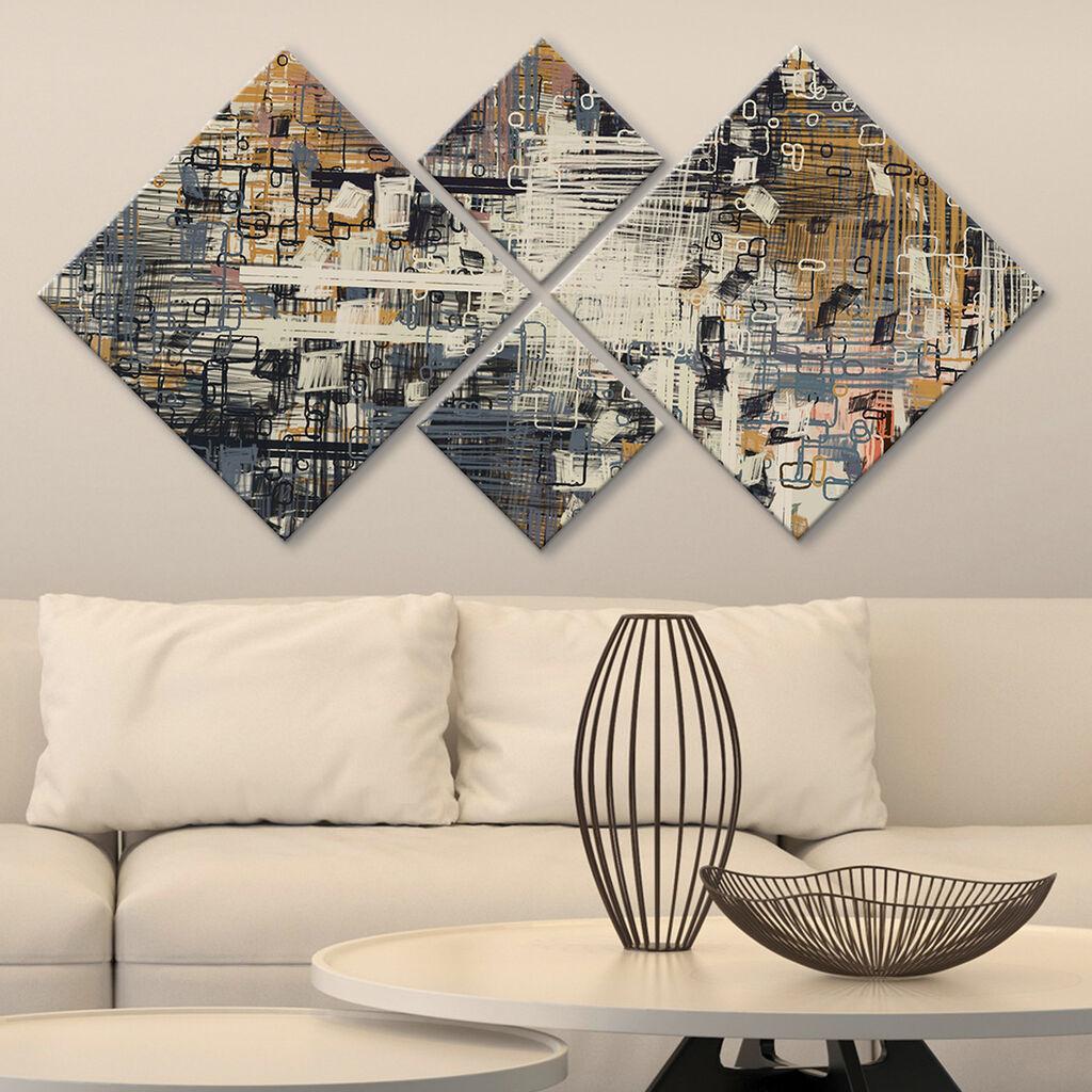 Wallity slika 4MDF1448614754, 60x115 cm, 4 dijela
