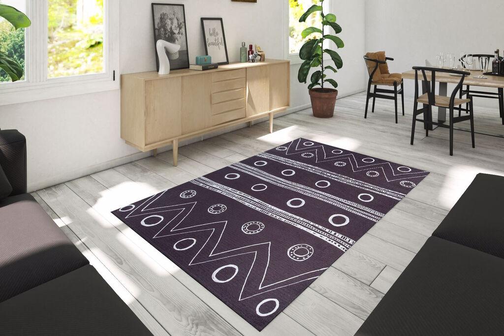 Conceptum Hypnose tepih Ada Gonul Chenille 291, 75x150cm, crni