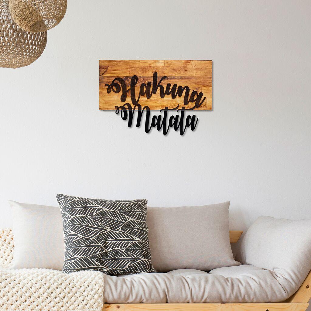 Wallity Zidna dekoracija Hakuna Matata, 58x38cm