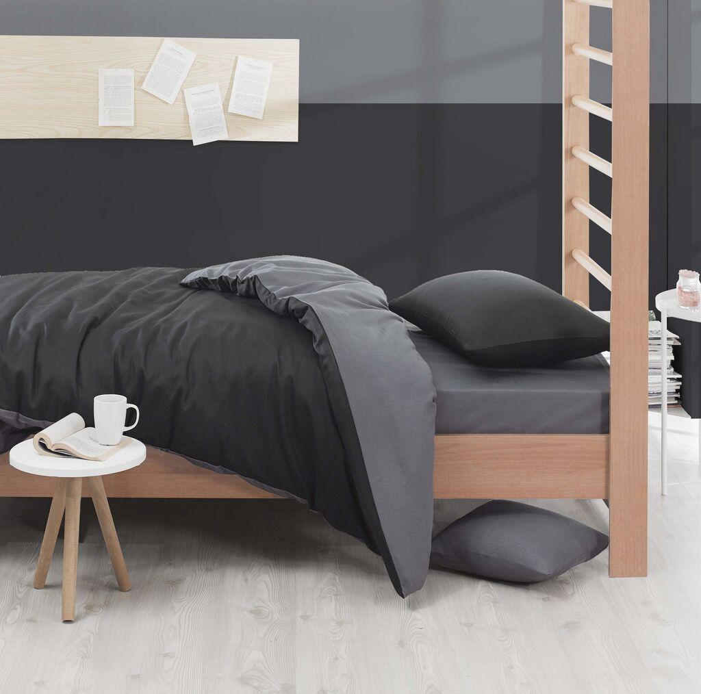 L'essentiel Maison set posteljine Mix, 160x220cm, antracit
