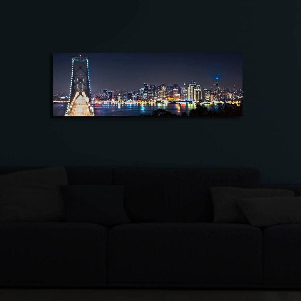Slika na platnu Wallity sa LED osvetljenjem 30x90cm