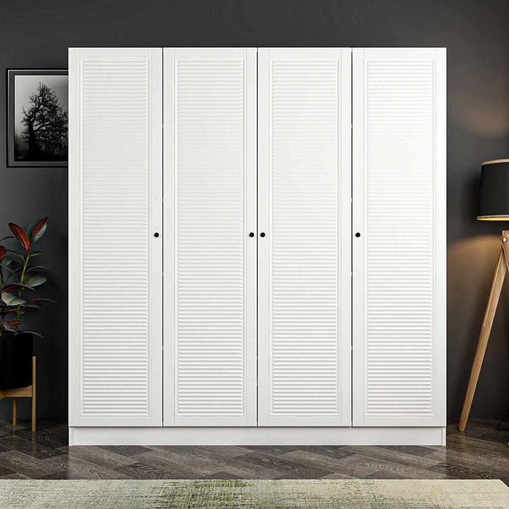 Hanah Home Kale Mebran 8391 Ormar, 180x190x52cm, Bijeli