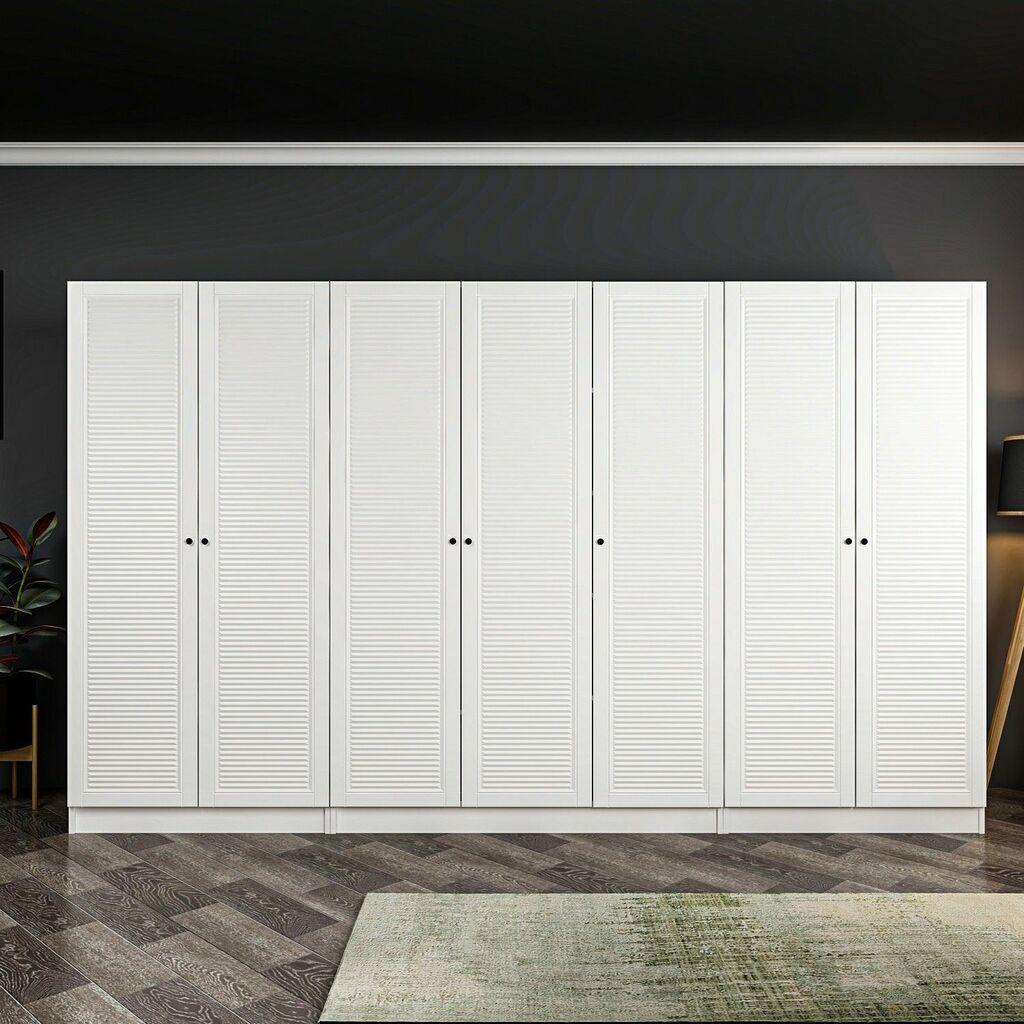 Hanah Home Kale Mebran 8395 Ormar, 315x190x52cm, Bijeli
