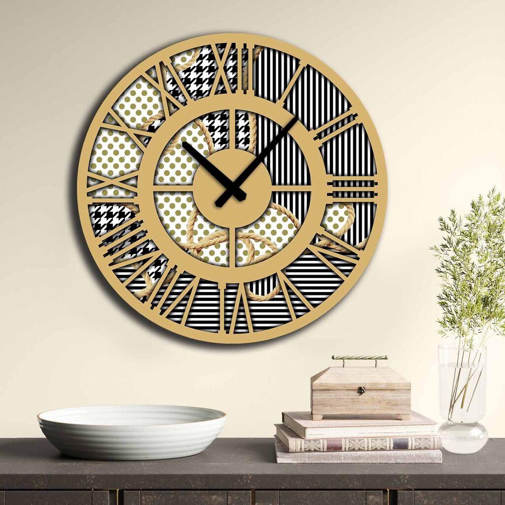 Zidni sat Wallity MDF 50cm šareni