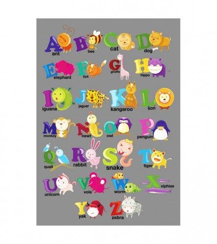 Millery Tepih Playroom Eco Abeceda, 120x160 cm, Šareni