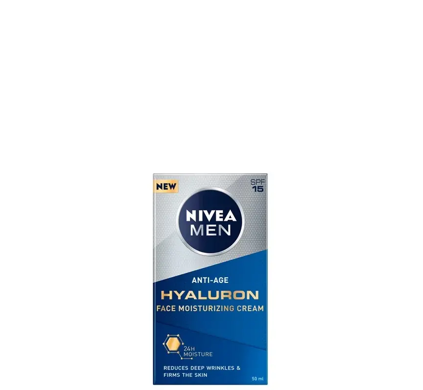 Nivea muška krema za lice s hijaluronskom kiselinom protiv starenja, 50 ml