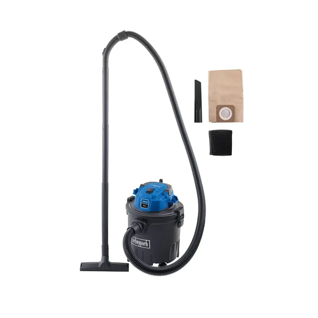 Scheppach Industrijski usisivač za suvo i mokro VC16, 16L, 1200W, Crni