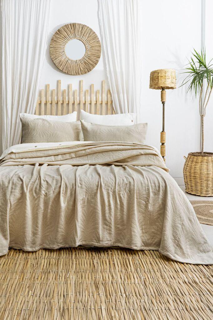 L'essentiel Maison Set prekrivača i jastučnica Silvia, 240x260 cm, bež