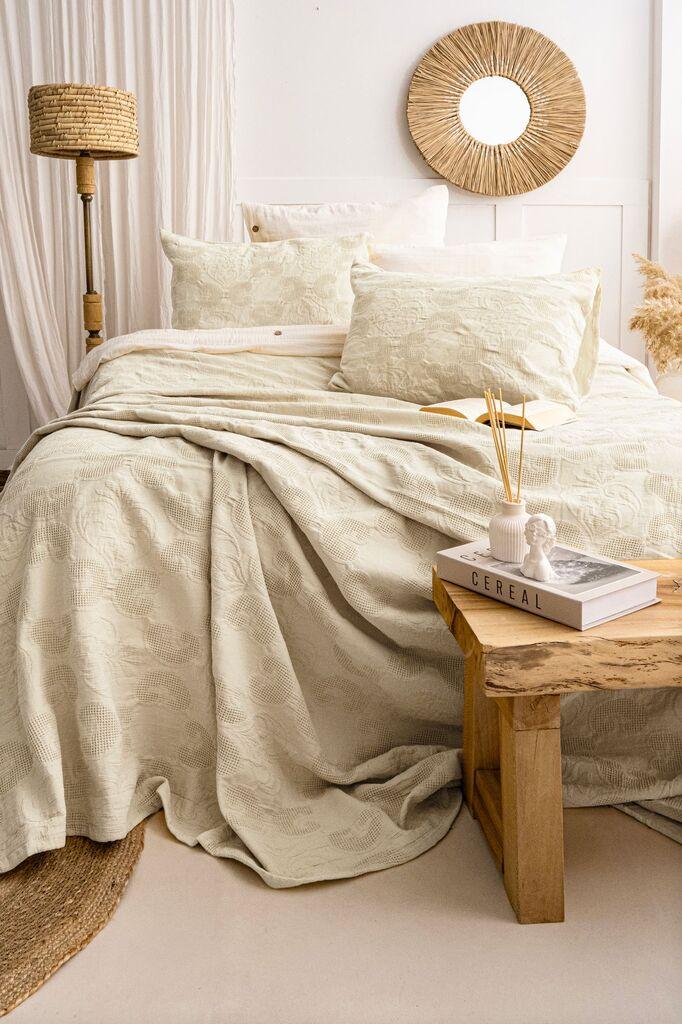 L'essentiel Maison Set prekrivača i jastučnica Italo, 240x260 cm, bež