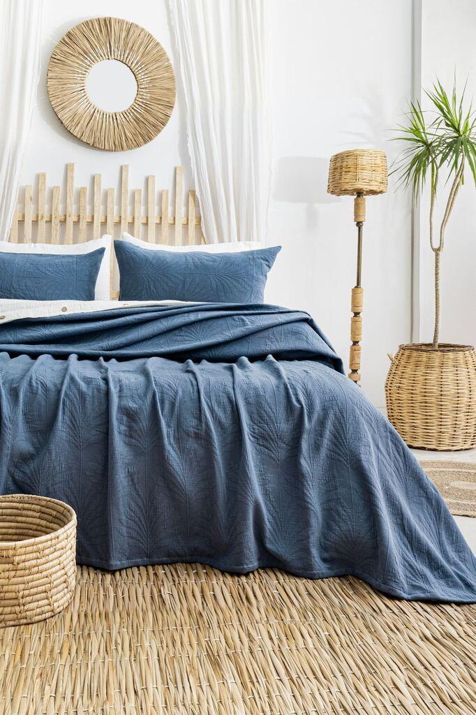 L'essentiel Maison Set prekrivač i jastučnice Silvia, 240x260 cm, Indigo