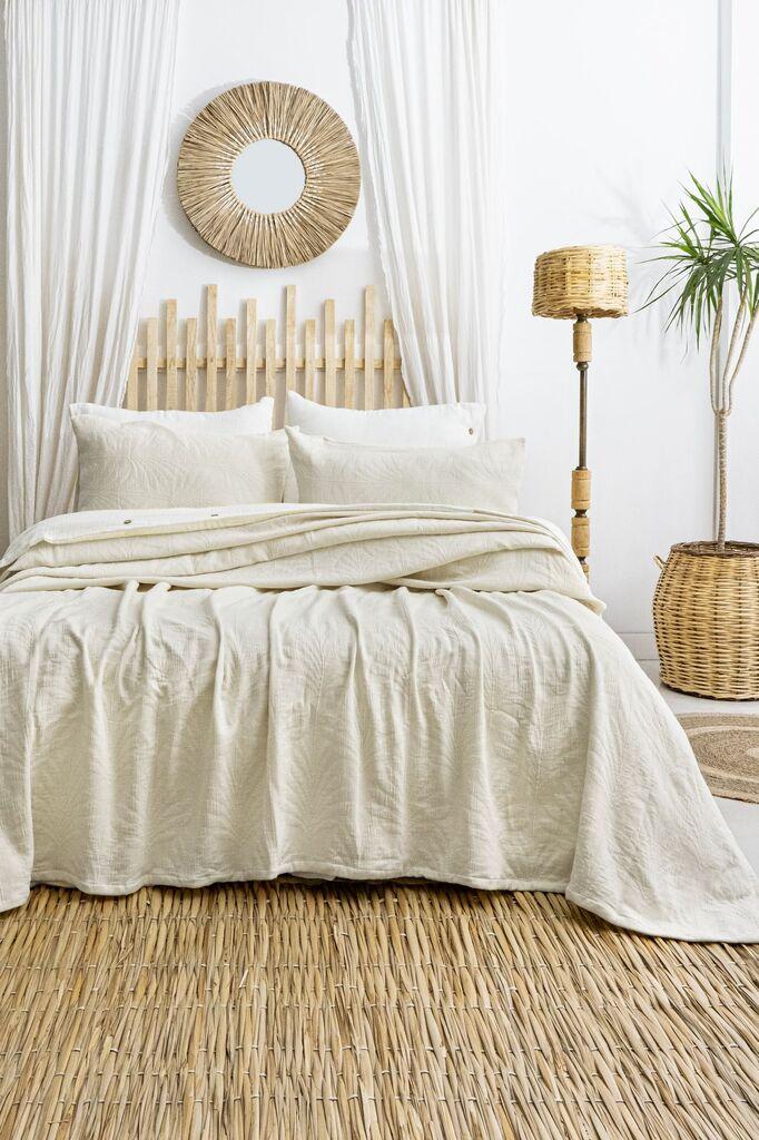 L'essentiel Maison Set prekrivača i jastučnica Silvia, 240x260 cm, krem