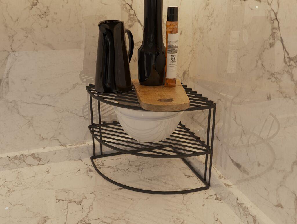 Hermia Kuhinjski organizator SM041-B, 34x21,5x25cm, Crni