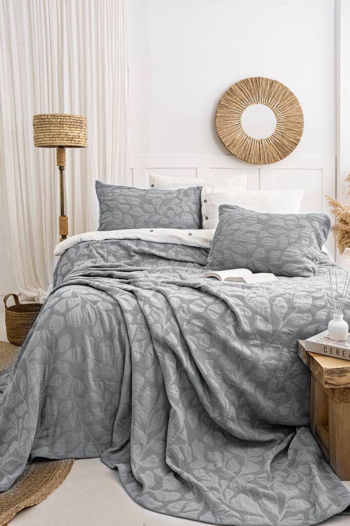 L'essentiel Maison Set Prekrivač i jastučnice Bambi, 240x260 cm, Antracit